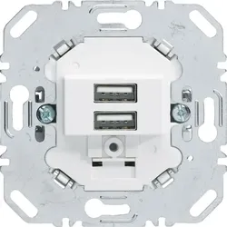 Berker USB Ladesteckdose 230V 2-fach 3A polarweiß 260209
