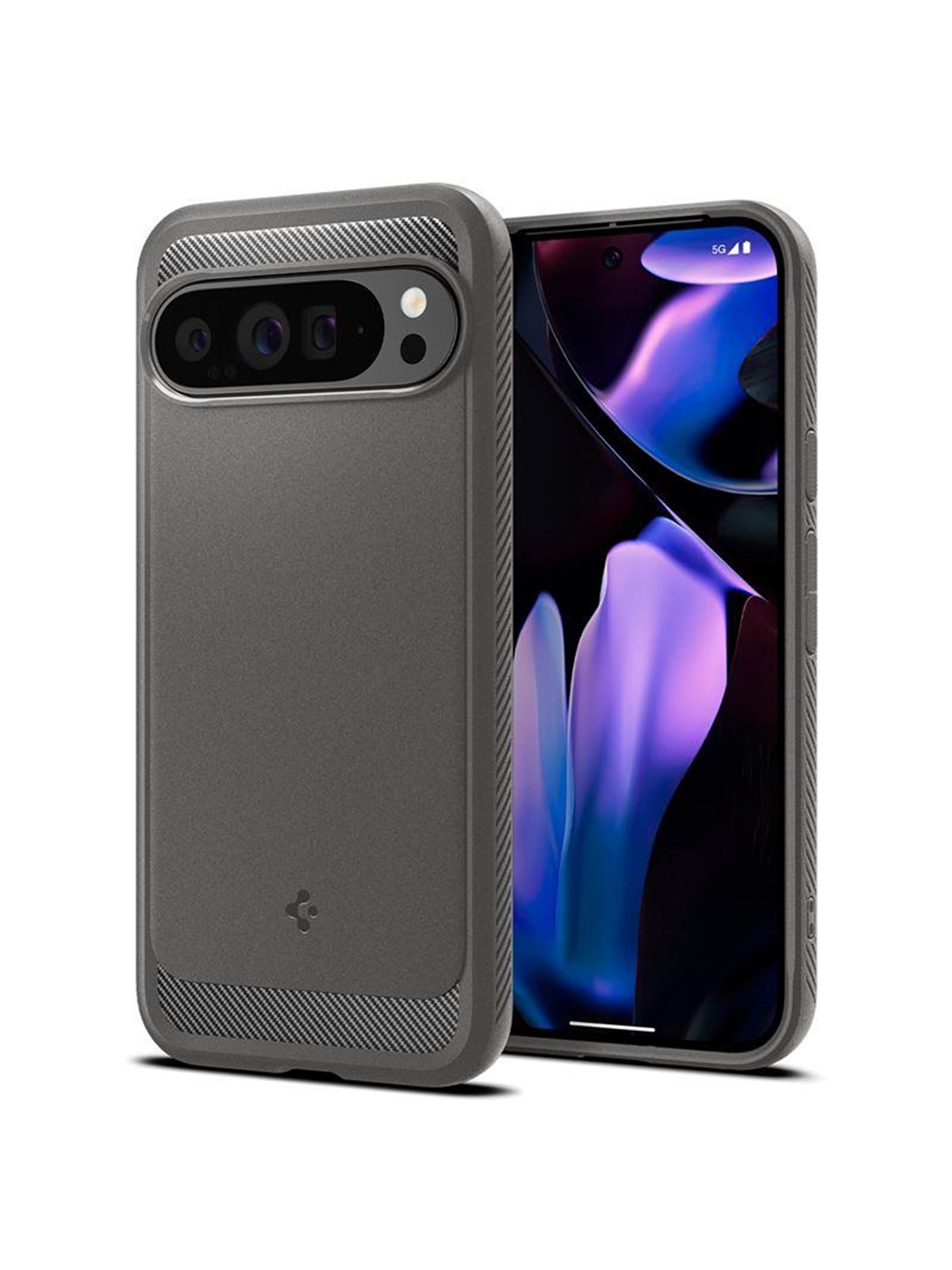 Spigen Rugged Armor - marble gray - Google Pixel 9 Pro XL