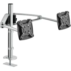 Novus Monitorhalter MY twin arm 2.0 G (Tisch, 5 kg), Monitor Halterung, Mehrfarbig, Silber