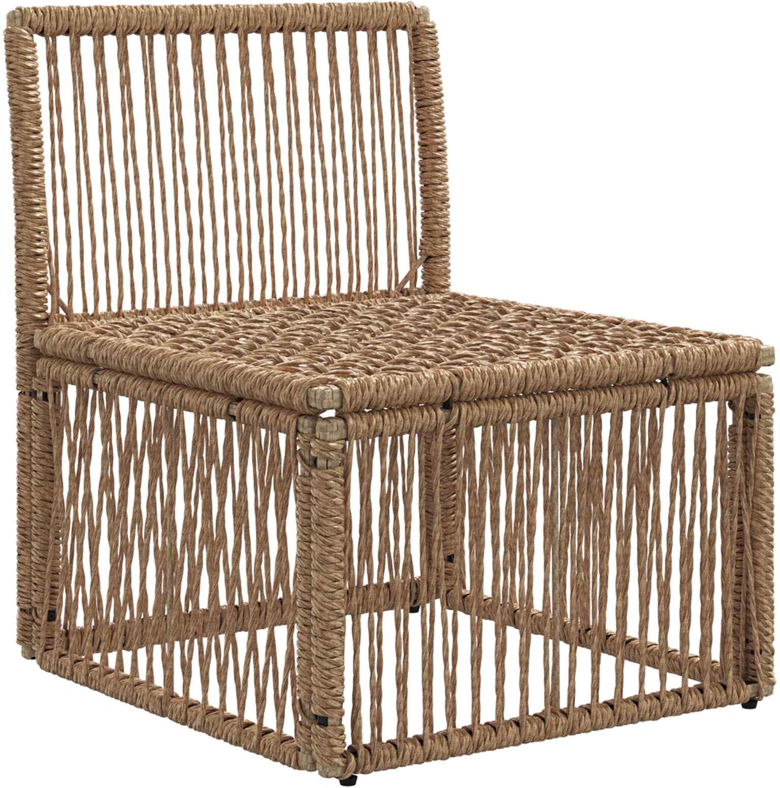 vidaXL Unité Canapé sans accoudoir Beige polyrotin
