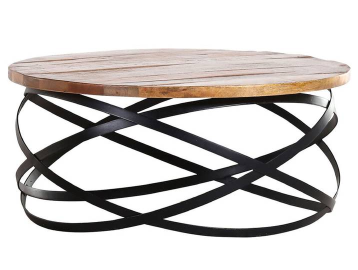 Couchtisch SAM 80 cm braun/ schwarz