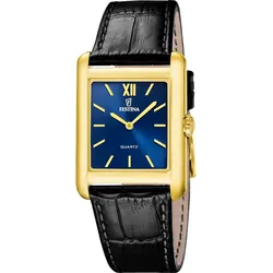 Festina Quarz Herren On the square F20772/4 - blau,schwarz - 31mm