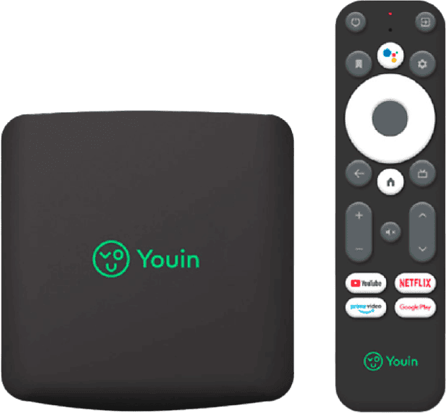 Reproductor multimedia - Youin You-Box EN1040K, AndroidTV 10, 4K UHD, 8GB, Chromecast, Dual Band, HDMI, Negro