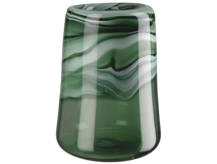Verde Vase en Verre soufflé à la Bouche Fait à la Main Vert Brillant Hauteur 27 cm x Ø 20 cm