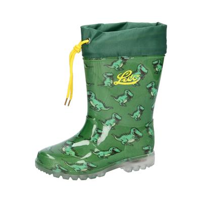 Gummistiefel LICO "Stiefel Power Blinky", Kinder, Gr. 21, grün, Synthetik, Schuhe Gummistiefel
