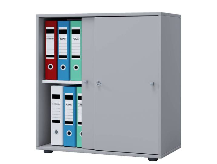 Armoire de bureau L 70 x 74 x 40cm Gris/Gris
