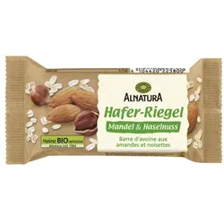 Alnatura Bio Hafer-Riegel »Mandel & Haselnuss« braun