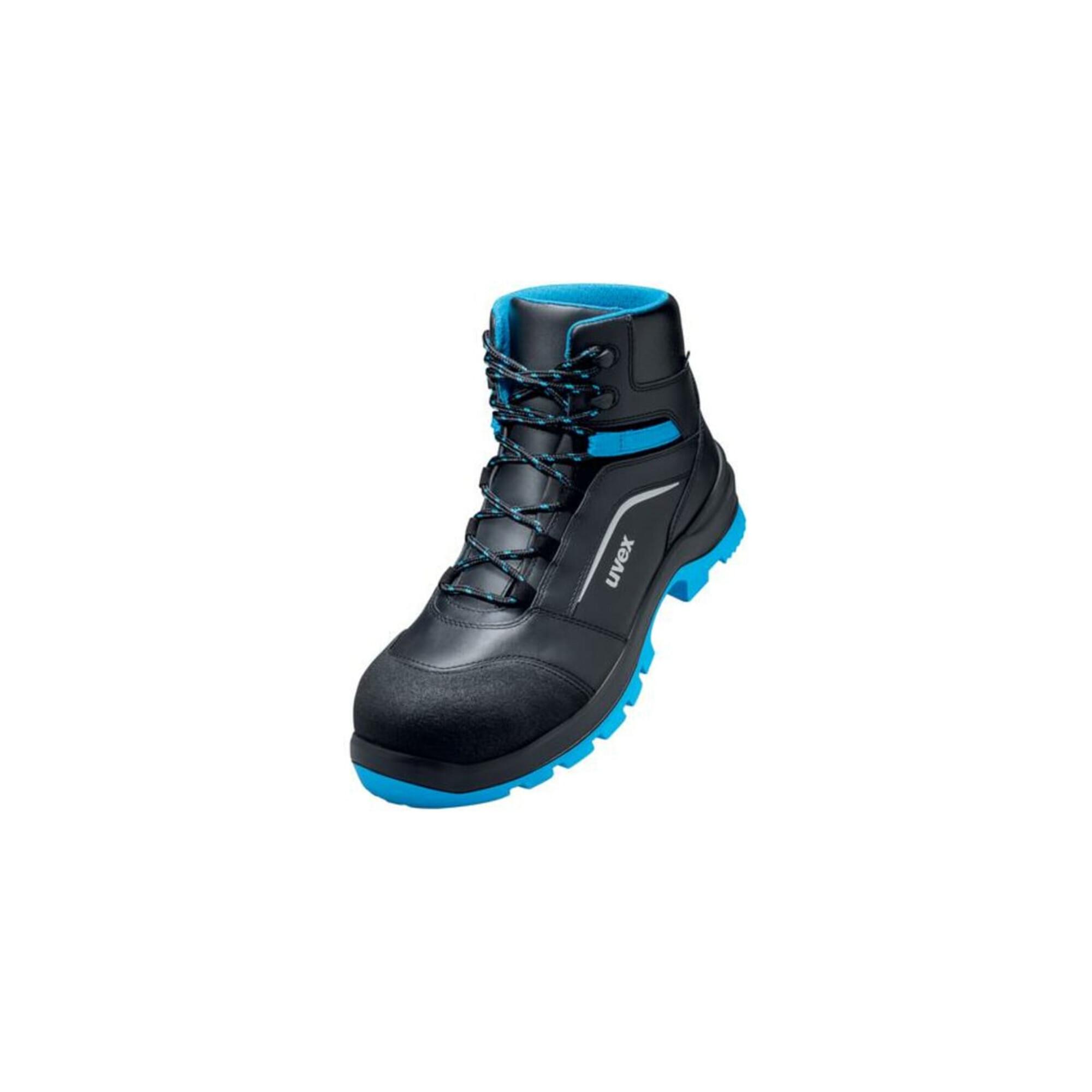 uvex Sicherheitsstiefel S3 SRC uvex 2 xenova® aus Leder, uvex xenova® Kunststoffkappe, Weite 11, Größe 41 (9556241)