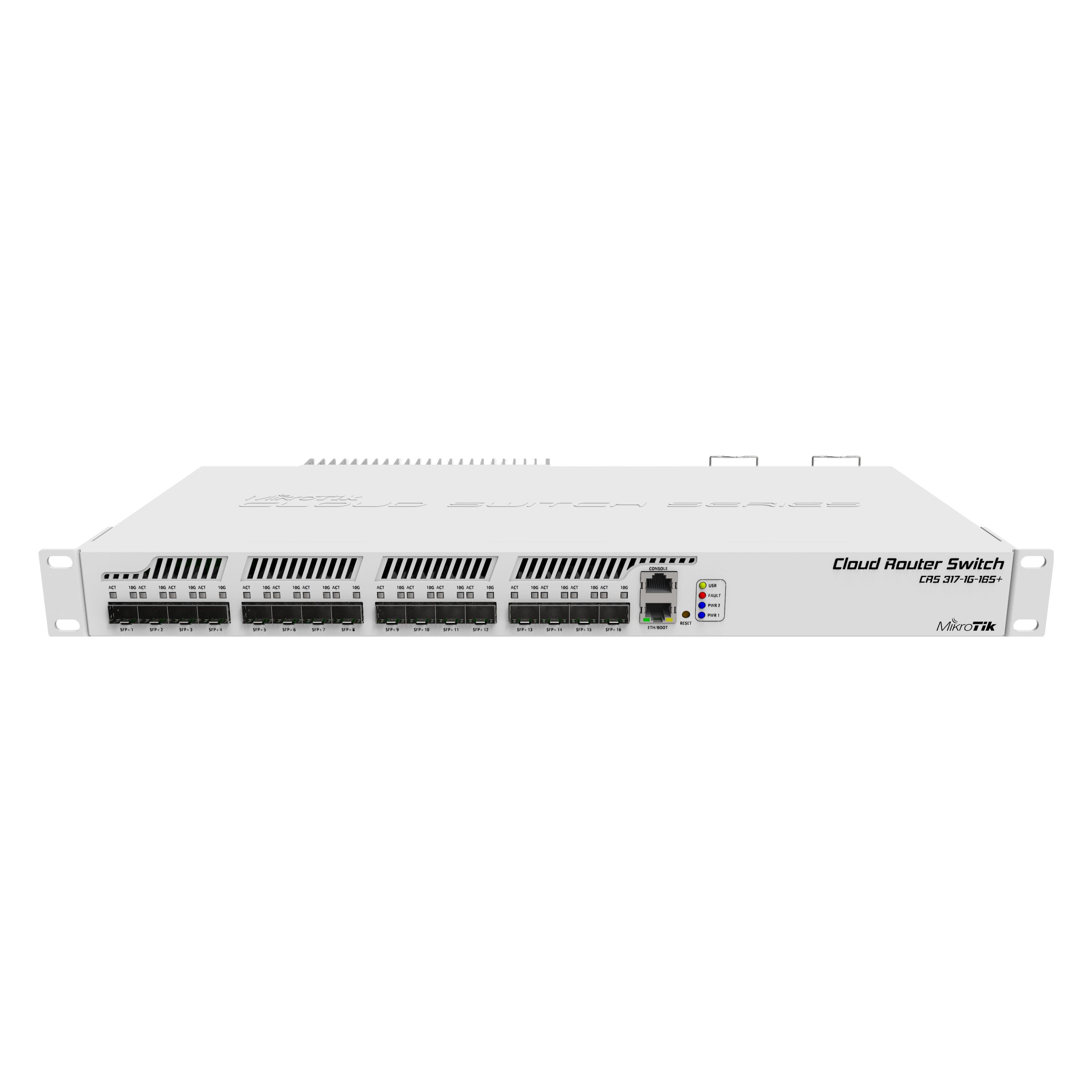 MikroTik Cloud Router Switch CRS317-1G-16S+RM (17 Ports) (CRS317-1G-16S+RM)