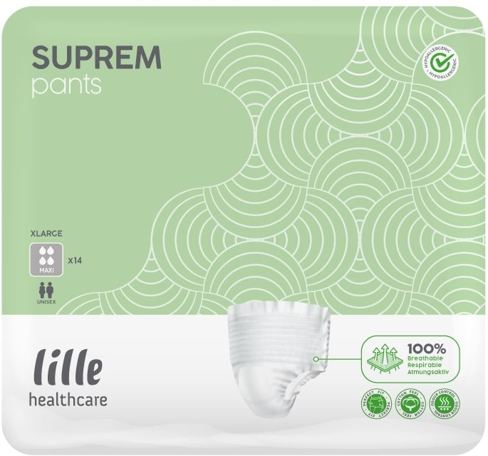 Lille Healthcare Lille Suprem Pants Maxi XL - 16 paquets de 14 protections