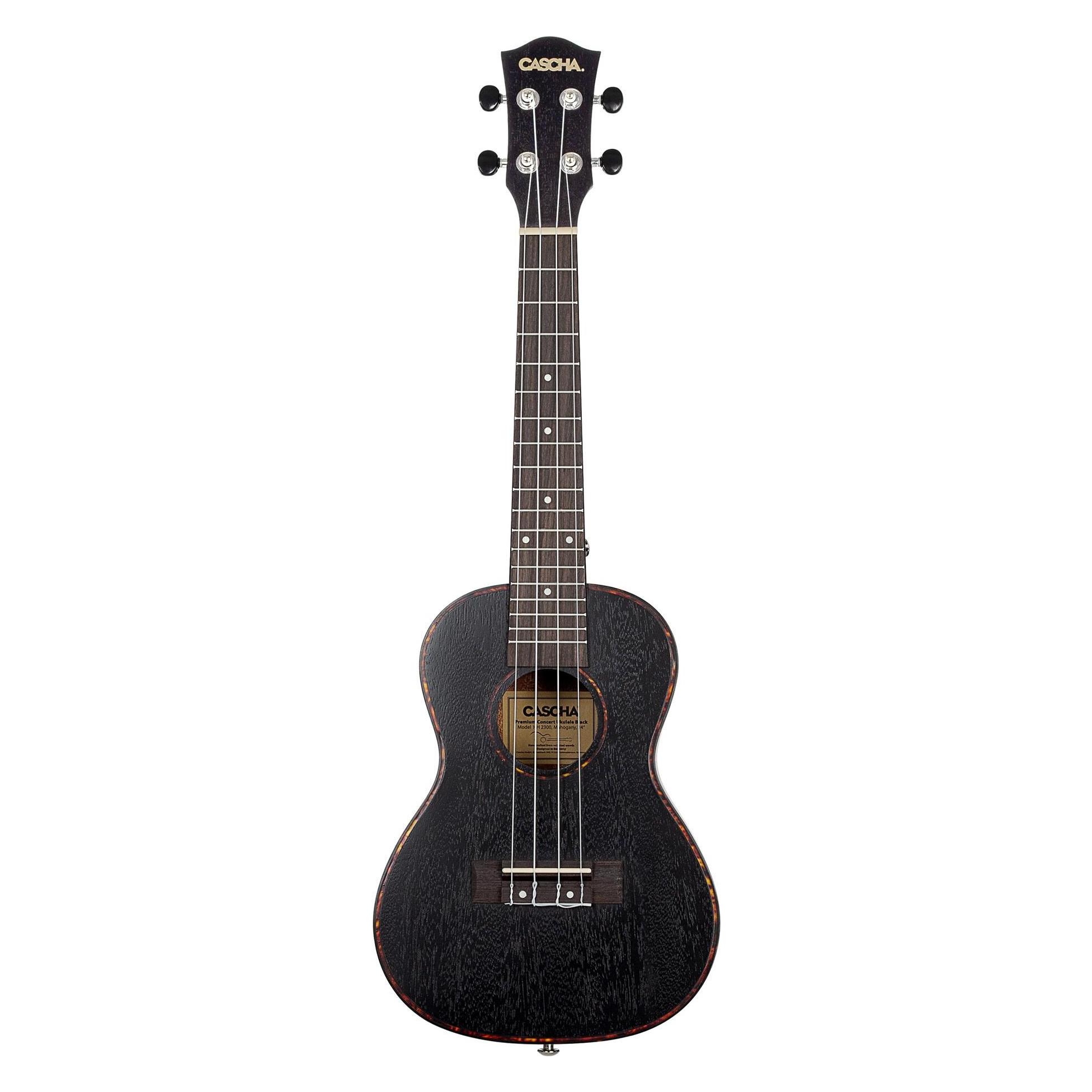Cascha HH 2300 Premium Konzertukulele - Schwarz (Konzert) (HH-2300)