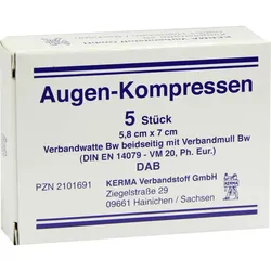 AUGENKOMPRESSEN 5,8x7 cm unsteril 5 St Kompressen