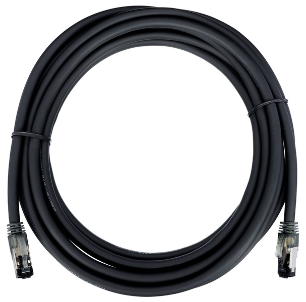 Hicon CAT6A Armored Cable 10G 5m nero