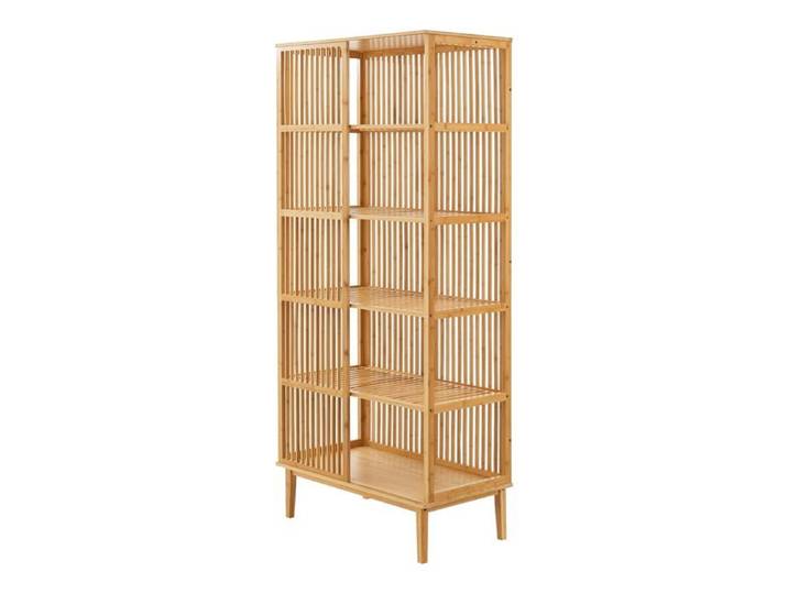 Étagère autoportante en bambou 185 x 80 x 45 cm naturel 03_0006955