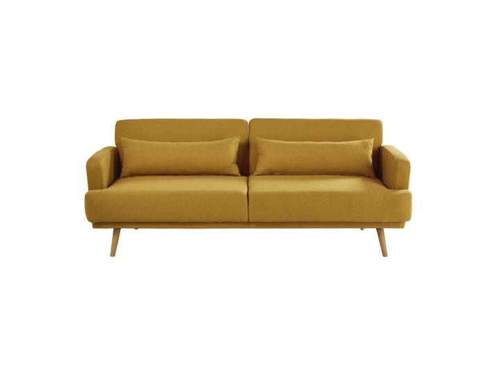 Gelbes 3-Sitzer-Klick-Klack-Sofa