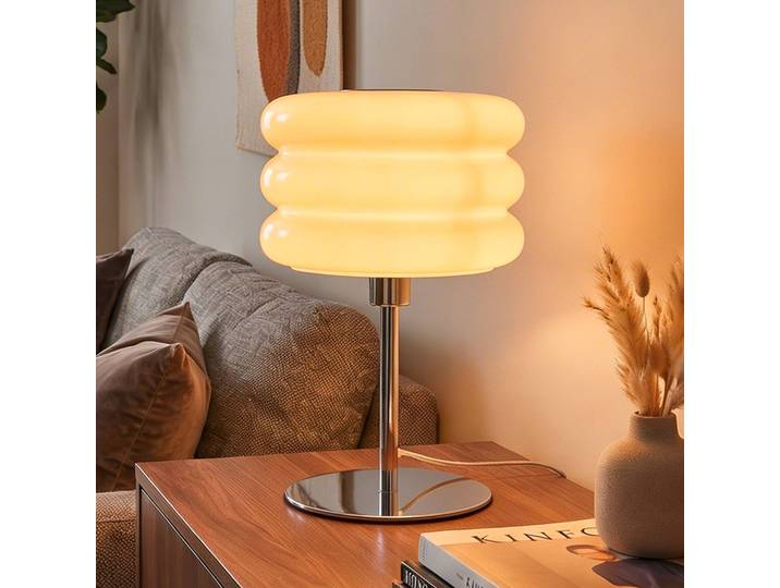 EGLO Tischlampe Tortora, weiß / opal, für Wohn- / Esszimmer, Glas, Junges Wohnen