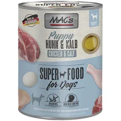 MAC ́s DOG Puppy Huhn & Kalb 6x800 g