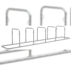 Fahrrad Anlehnbügel Galaxy 35 | Fahrradständer für 10 Fahrräder | Stahl verzinkt | Freiaufstellung, erweiterbar