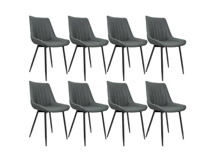 YYIXING®Chaise Salle a Manger Moderne(Lot de 8) Chaise de Cuisine avec Dossier et Pieds en Métal Stable