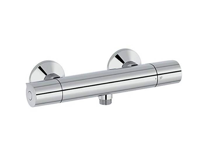 Jacob Delafon - Mitigeur de Douche Simone - Thermostatique - Économie d’eau - Ergonomique - Installation facile - 28\,4x5\,5x7\,40cm - Finition Chrome - E25868-CP