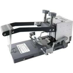 Ösenpresse Combilocher DUO N35, profi Ösgerät kombiniert aus Loch- und Ösenstanze mit einer Bindekapazität bis zu 150 Blätter inkl. Ösen-Set, Eisen, PVC, Gummi, silber