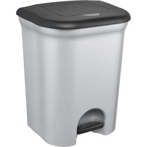 Keeeper Mülleimer Torge, silber, aus Kunststoff, 2 x 11 Liter