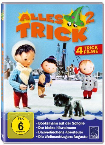Christl Wiemer - Alles Trick 2 ( 4 Trickfilme: Bootsmann auf der Scholle - Der kleine Häwelmann - Däumelinchens Abenteuer - Die Weihnachtsgans Auguste ) - Preis vom 08.10.2026 07:26:42 h