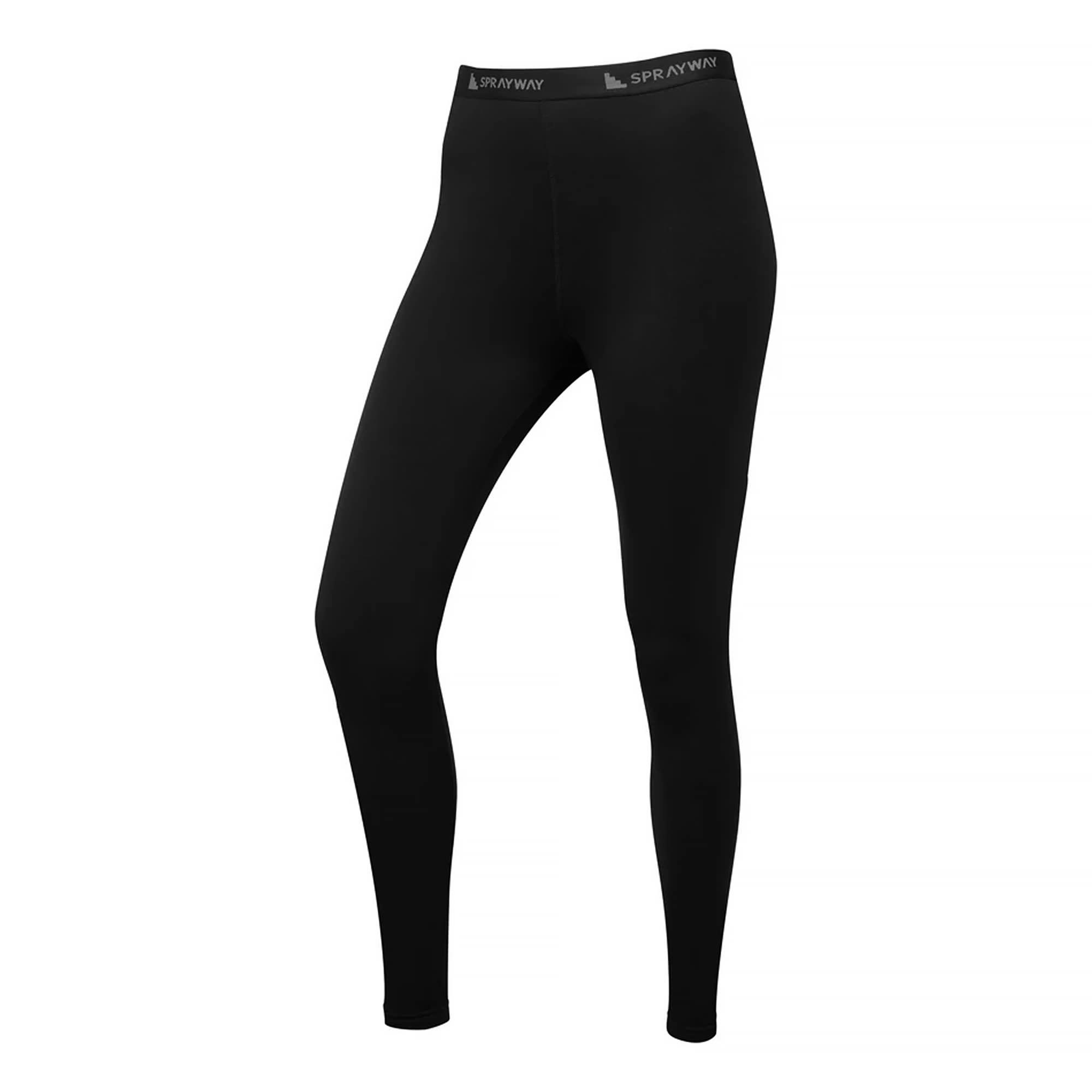 Damesthermaal zachte fleece basislaag leggings voor winterwandelen en rennen