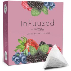 720DGREE Tee InFuzzed Dunkle Beere, Früchtetee, kalt aufgießbar, 60 g, 20 Pyramidenbeutel