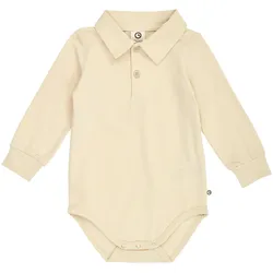 Müsli Polo-Body langarm, natur, 68