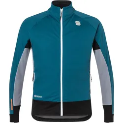 Sportful, Herren, Langlaufjacke, Apex Jacket (M), Blau, Schwarz, M