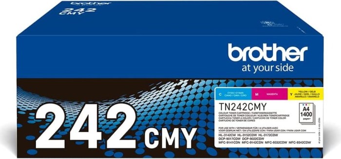 Brother TN-242CMY Toner Multipack Cyan Magenta Gelb je 1.400 Seiten