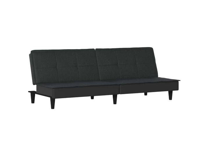 vidaXL Canapé-lit Tissu noir