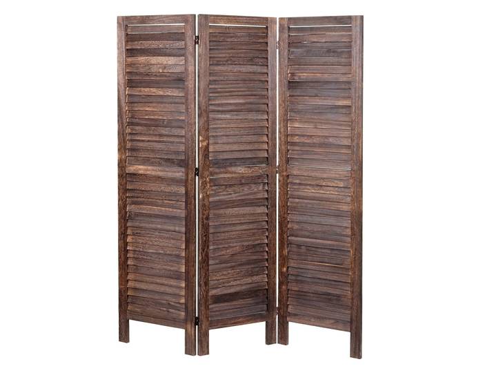 Paravent HWC-G30, Trennwand Sichtschutz Raumteiler, Shabby-Look 170x120cm Braun
