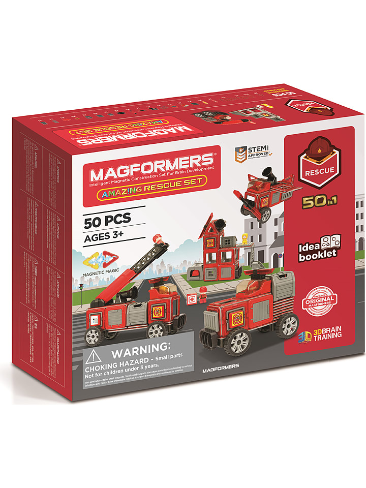 MAGFORMERS 50tlg. Magnetspielset "Amazing Rescue Set" - ab 3 Jahren - onesize