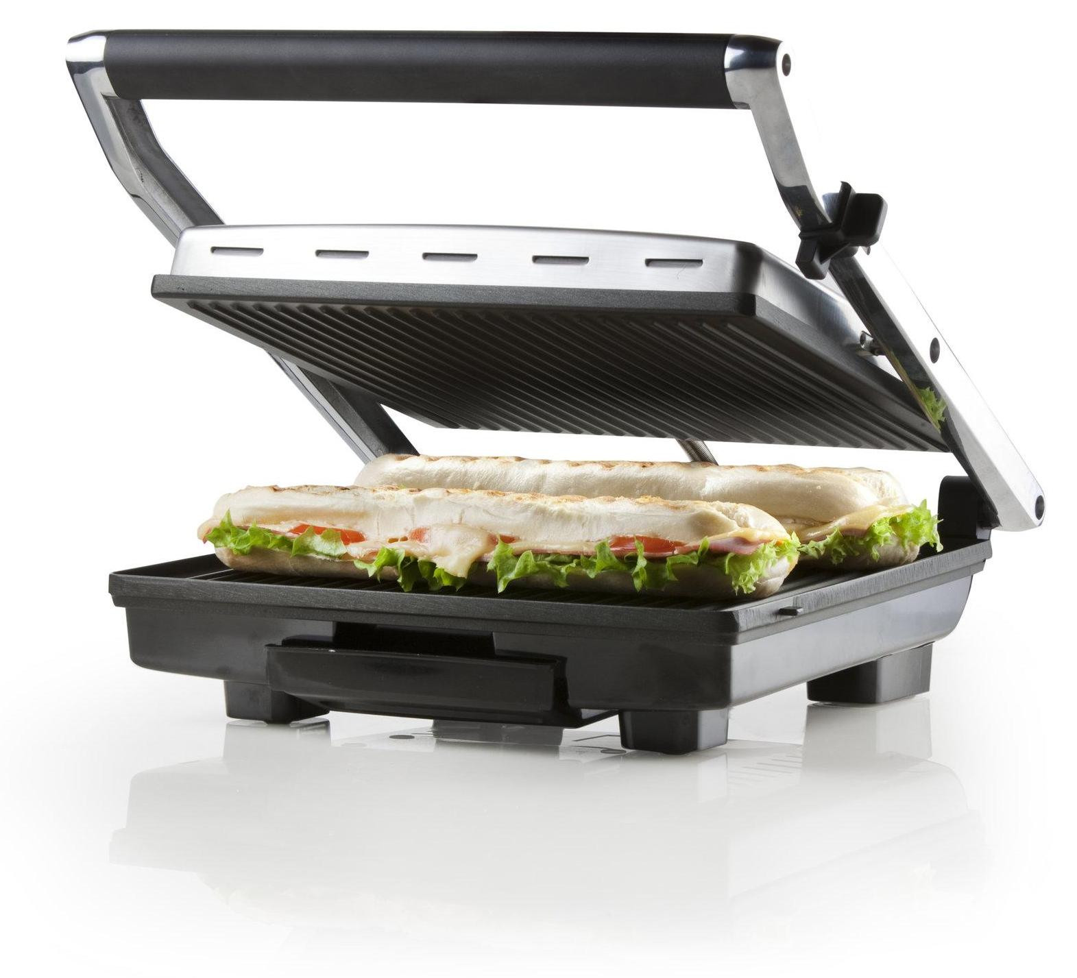 Domo Elektrische Multifunctionele Grill met Grote Teflon Platen, Zwevend Deksel en Instelbare Thermostaat
