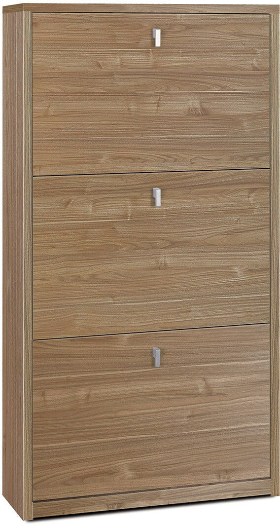 giordanoshop Scarpiera Salvaspazio 3 Ante 7 Paia 63x117x18 cm Noce Stelvio...
