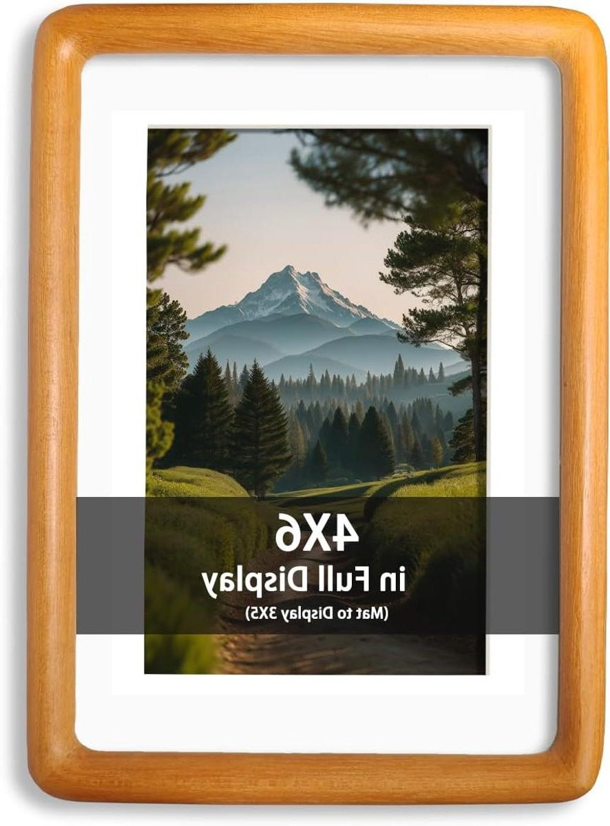 Houten Fotolijst Teak met Natuurlijke Houtnerf - 4x6 Inch