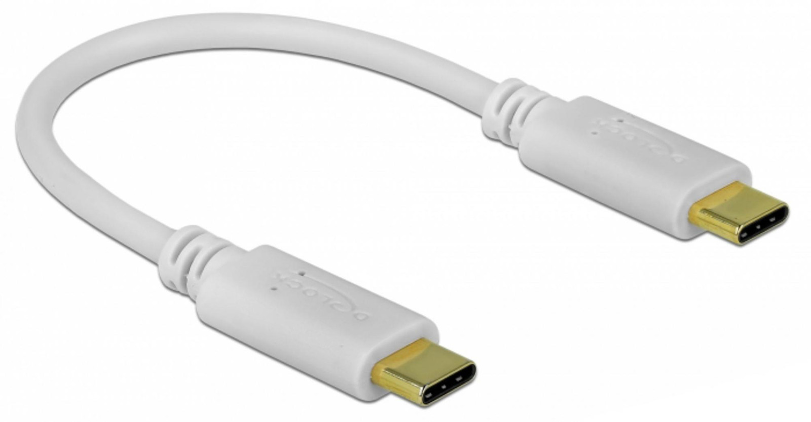 Delock 85357 USB Type-C Ladekabel PD 100 W, 15 cm, wit