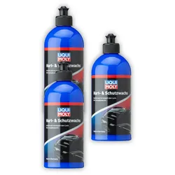 3x Hart- & Schutzwachs LIQUI MOLY 21763 Lackpolitur zum Schutz & Erhalt 500 ml