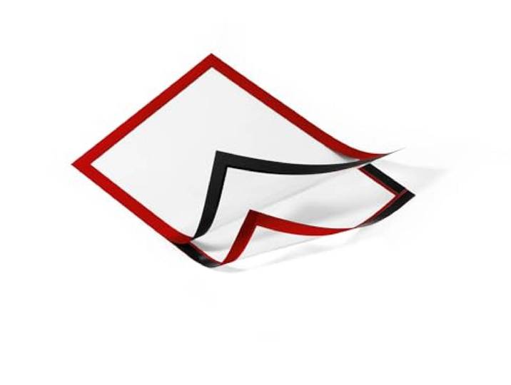 Durable Duraframe Informatiekader, A4, Magnetisch, 2 Stuks, rood, 487203