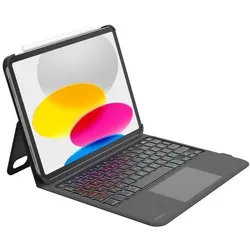 Belkin Everyday Cradle Keyboard Folio for iPad 10th Gen Dutch (BBZ001DU-V3) (DE, Apple iPad 2022 (10. Gen)), Tablet Tastatur, Schwarz