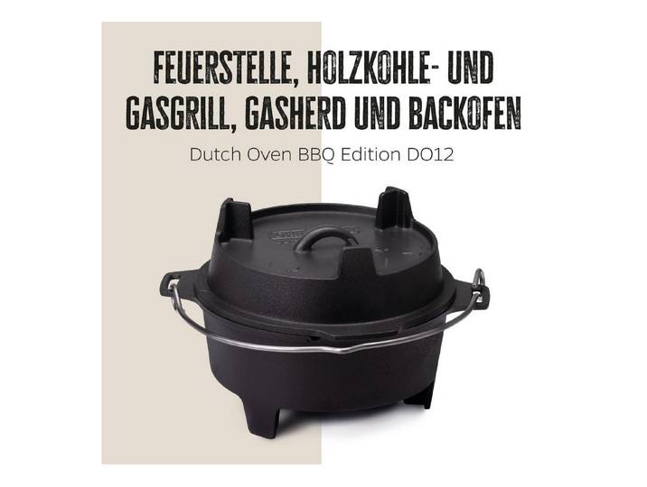 Grillfürst Bratentopf Grillfürst Dutch Oven BBQ Edition DO12