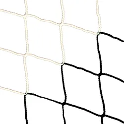 Powershot Fußballnetz - 11er Tor, 7,32 x 2,44 Meter - Europäisch - 4mm Weiß/Schwarz