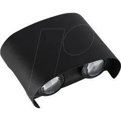 OPT 7407 - Wandleuchte, 4 W, 3000 K, 380 lm, schwarz, IP 65