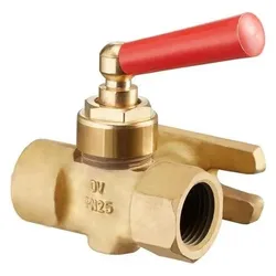 Oventrop, Zubehör Sanitärinstallation, OV Manometerhahn Messing roh DN 15, 1/2Zoll, PN 10