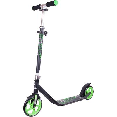 Scooter HUDORA "Hornet CLVR 200", schwarz (schwarz, grün), RollerL:95cm, L:95cm