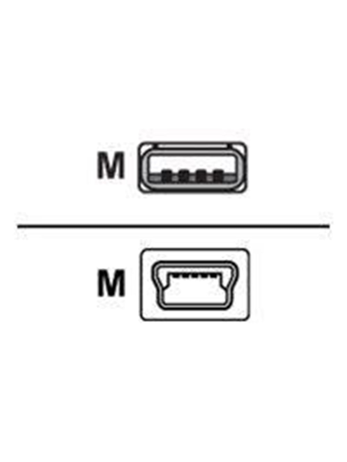 Sharkoon - USB cable - mini-USB Type B to USB - 3 m
