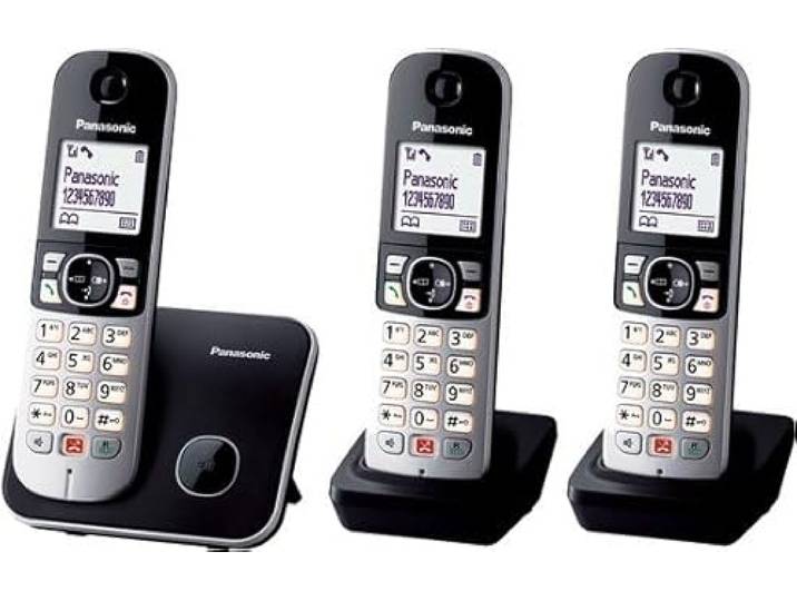 Panasonic KX-TG6853NLB trio dect huistelefoon - 3 handsets - zonder antwoord apparaat - nederlands model