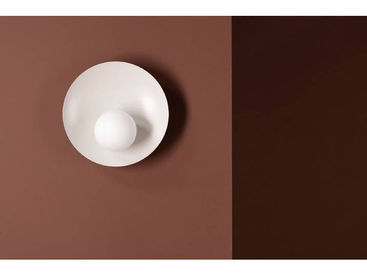 Wandleuchte „Sonic – Moderne Wandlampe mit rundem Bügel - Weiß - Luxusbetten24